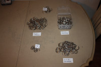 Lot de 446 anneaux à clips en métal (4 grandeurs différentes)