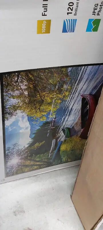 Sanyo 32" 720p LED Roku TV, FW32R19FNo Remote, selling it as-is in TVs in Edmundston - Image 3