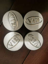 Set of 4 KIA OEM Silver Center Cap
