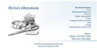 Seamstress for both Men And woman Great Pricing !, View more