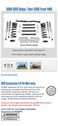 3” BDS lift kit