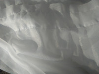 4 Panels of Sheer White Curtains 52 x 63