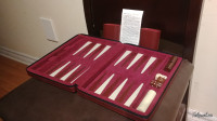 Backgammon de Voyage en Velour