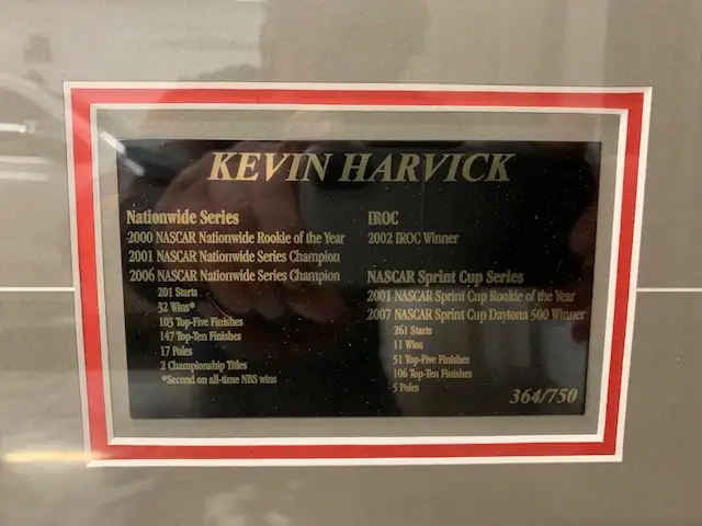 Nascar Driver Framed Picture with Kevin Harvick 38"Wx45"H62863271628547121