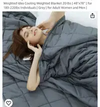 New Weighted Idea Cooling Weighted Blanket 20 lbs | 48''x78''