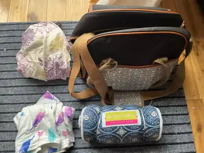 Ah Goo Baby Plush Pad & Babymoov Diaper Bag Travel Set, View more
