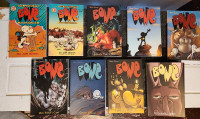 Complete BONE series. LOT OF 9 GRAPHIC NOVEL-JEFF SMITH