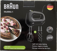 Braun MultiMix Hand Mixer, Black (New)