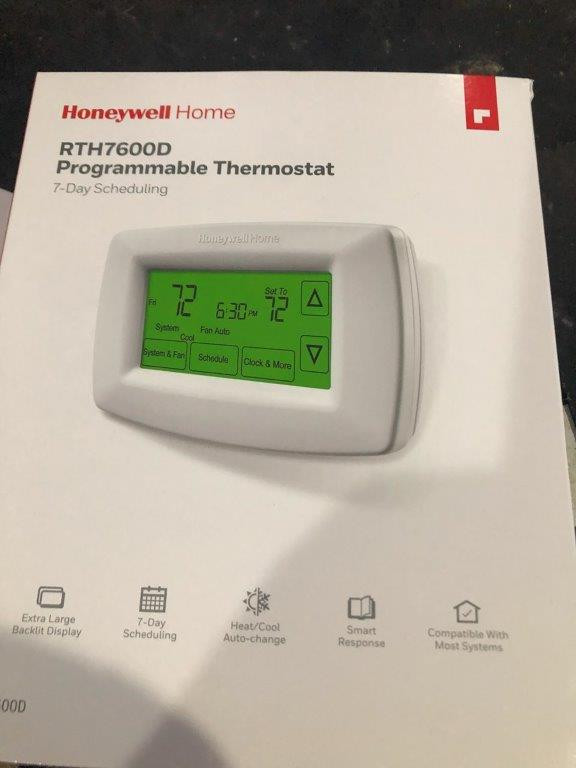 FOR SALE; Honeywell 7-Day Programmable Touchscreen Thermostat in Heating, Cooling & Air in St. John's