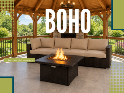 Outdoor Patio & Fire Pit Table Set (5 piece), View more