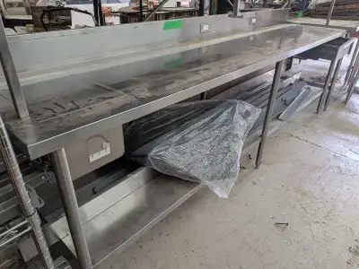 stainless steel prep table 10', View more