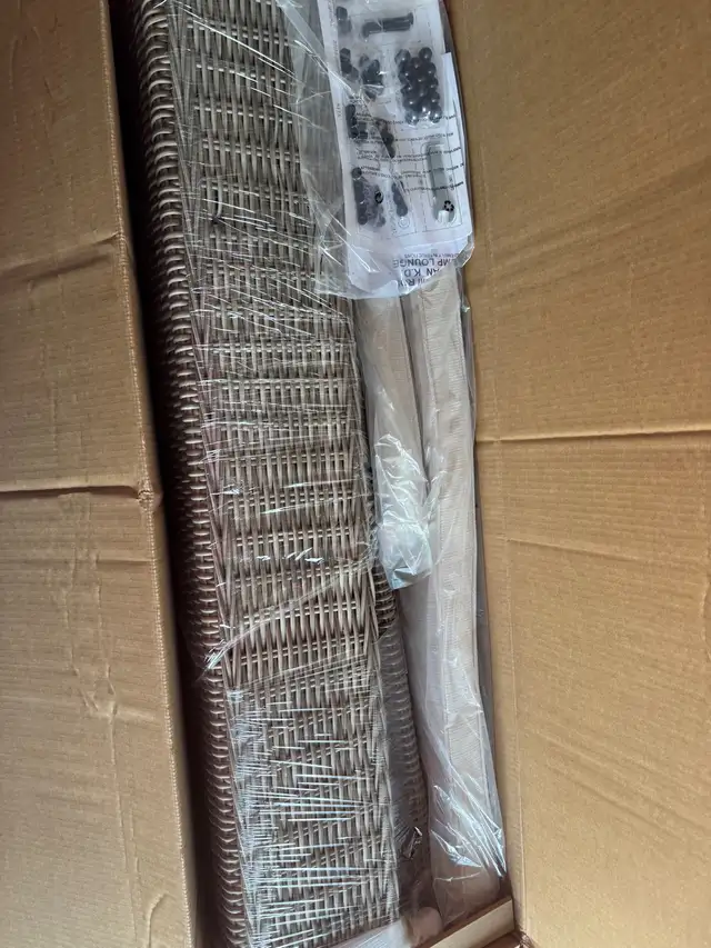 Brand new and not assembled Aviahna Outdoor Chaise Lounge , Cush in Patio & Garden Furniture in Hamilton - Image 4