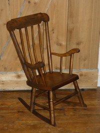 Vintage rocking chair, child size, fully refinished