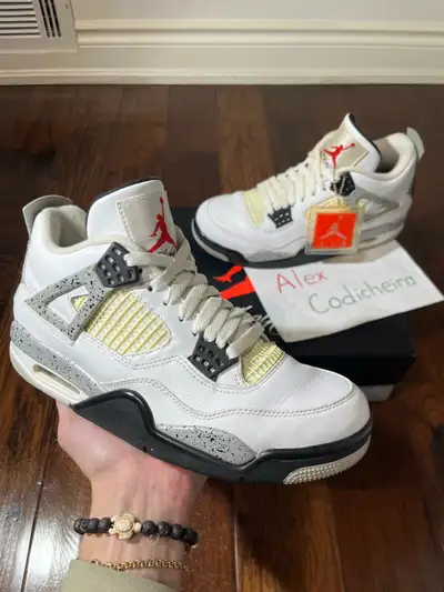 Size 8 - Air Jordan 4 White Cement (2016), View more
