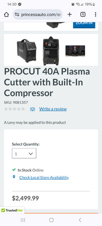 Plasma 40a avec compresseur