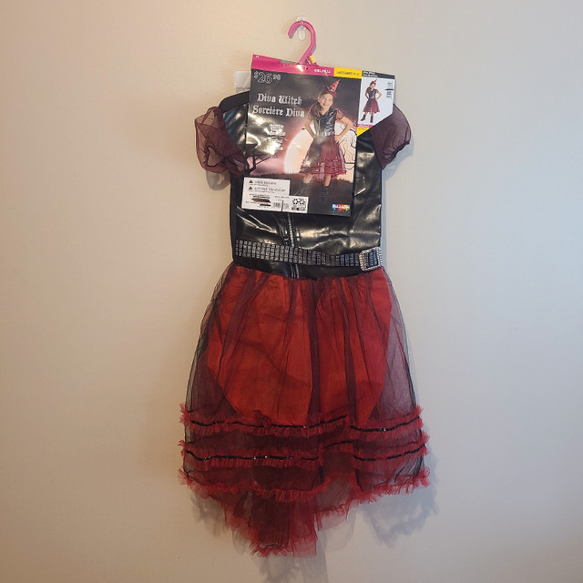 Diva Witch Costume - Kids - Size L (10-12) in Costumes in Mississauga / Peel Region - Image 2