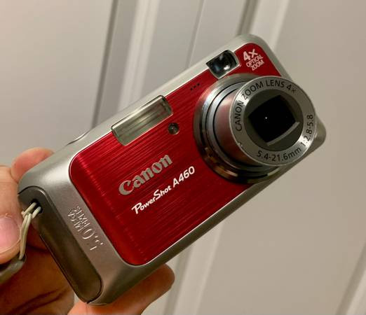Canon PowerShot A460 5.0MP Digital Camera Red in Cameras & Camcorders in Tricities/Pitt/Maple - Image 3