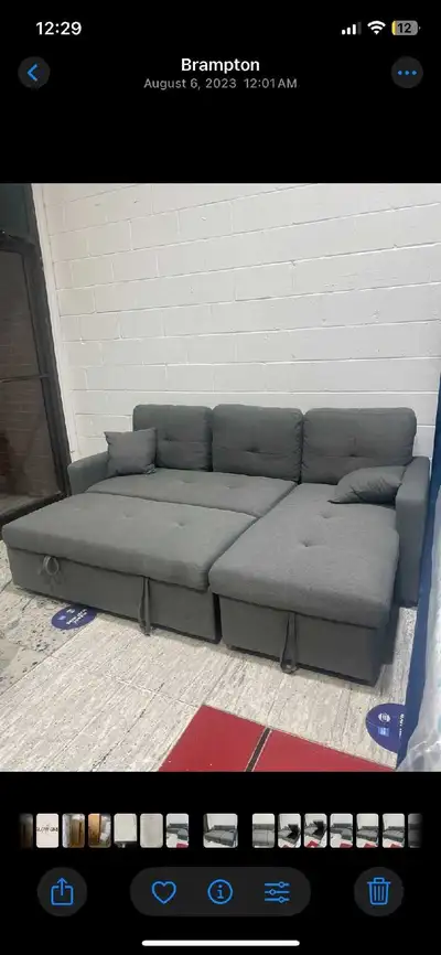 Spacious Sectional Sofa bed - Brand New & Free Delivery, View more