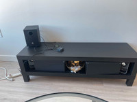 Tv stand on entertainment stand