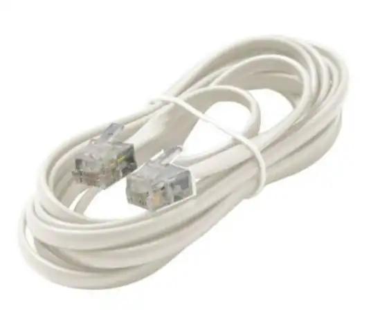 Telephone Cord Phone Line Cord 14 Ft White64639723848195120