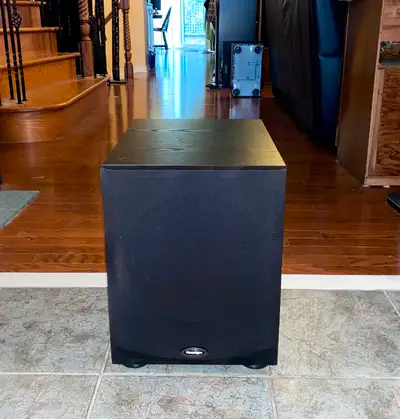 High Quality 10" Powered Subwoofer from Paradigm, finished in attractive "Black Ash" Design: Single...