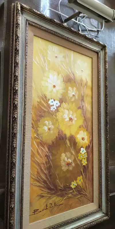 The painting measures 30 inches tall x 18 inches wide. The artist is Pietro Zucchi, born in Turin, I...