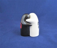 Ceramic Ghost Hugging Salt And Pepper Shakers New