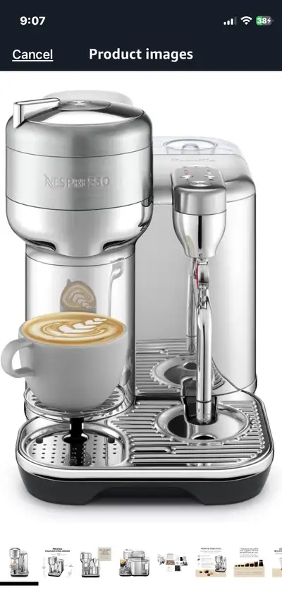 Breville Vertuo Coffee Machine Like New, View more