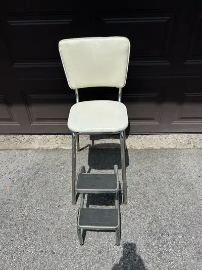 Vintage Cosco-style step stool chair, View more