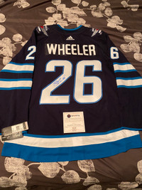 Blake Wheeler autographed authentic adidas jersey With COA