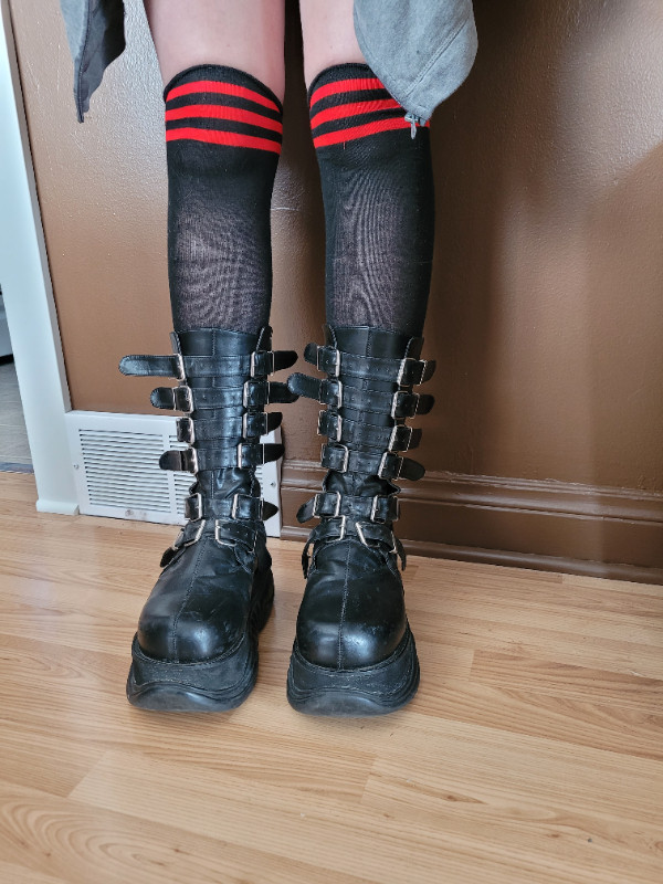 Demonia Boots, Size 10 in Women's - Shoes in Winnipeg