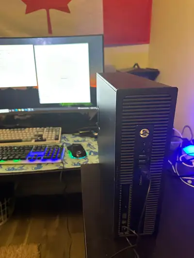 Hp elitedesk 8GB ram Pc with Win 11 pro ! works great !, View more