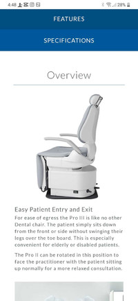 Refurbished Belmont Pro III 047 dental chair package 