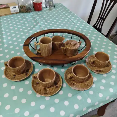 Japanese tea or coffee set for 4 person, View more