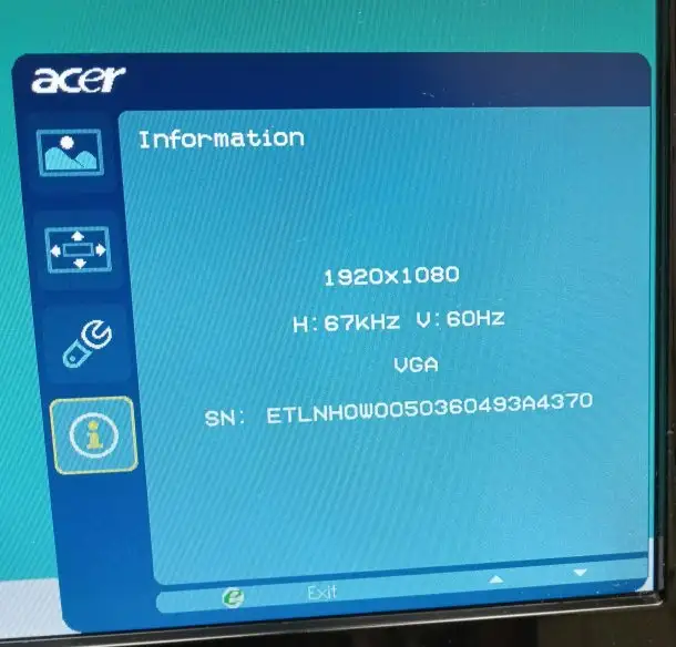 ACER 21.5" VGA Monitor in Monitors in Ottawa - Image 3