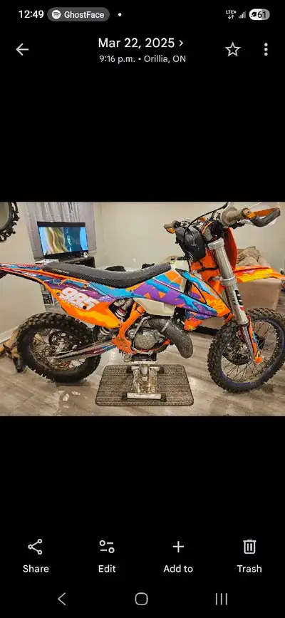 Selling my 2019 ktm 150xcw 80 hours Carb not tpi Regular oil changes and all maintenance done on tim...