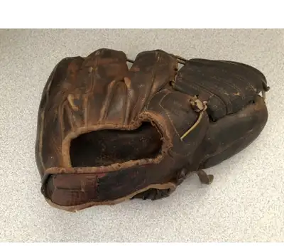 Vintage Baseball Glove Three Fingered, View more