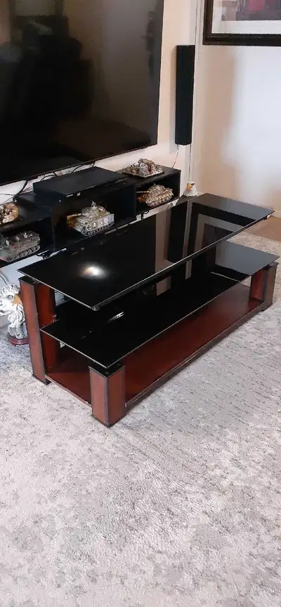 Tv stand/glass table, View more