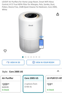 LEVOIT Air Purifiers for Home Large Room, Smart WiFi Alexa Contr