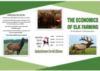 Learn about raising elk and deer