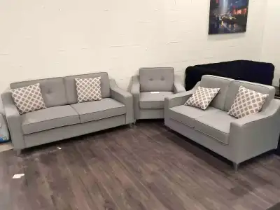 "Luxury Fabric 1+2+3 Seater Sofa Set", View more