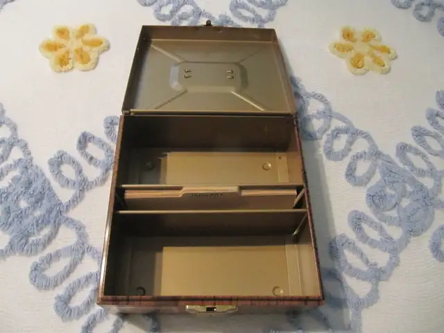 Ballonoff Home Products Porta Check File Metal Storage Cir 1960s in Arts & Collectibles in Mississauga / Peel Region - Image 3