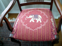 Pair of Antique (1880's) Black Walnut Arm Chairs - $300 each