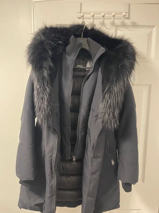 womans full black mackage trisha-bc down parka jacket in Women's - Tops & Outerwear in Markham / York Region - Image 2