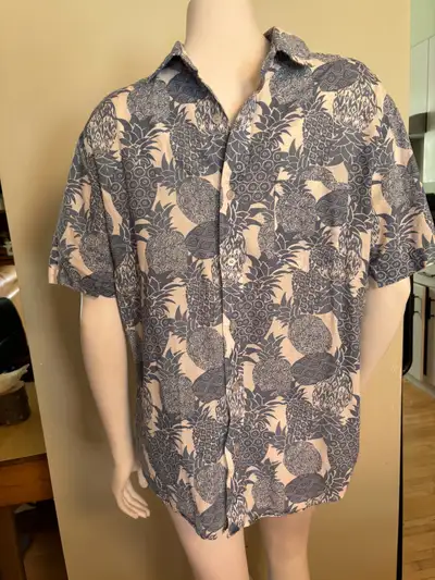 Untuckit Blue Hawaiian Pineapples Large, View more
