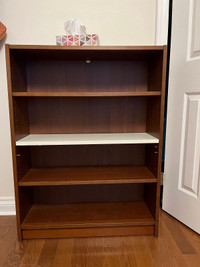 Like new IKEA book shelf with extra white shelf