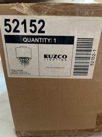 Kuzco Lighting silver flush mount fixture 52152 on