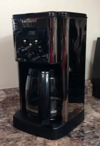 Available if posted. Cuisinart 12 cup programmable coffee maker. Does not include permanent coffee f...