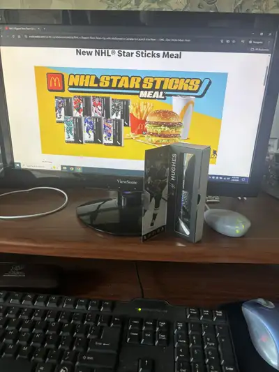 Quinn Hughes 2026 McDonalds Mini Hockey Stick, View more