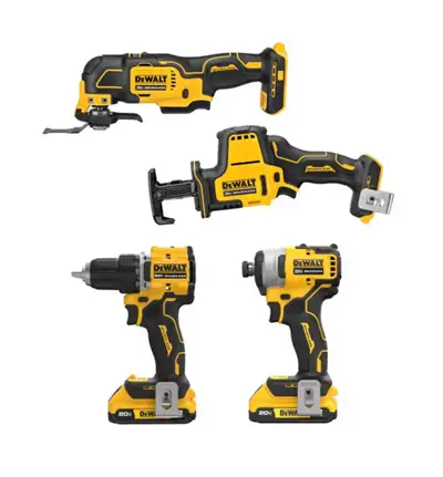 DEWALT 20V MAX ATOMIC Lithium-Ion Cordless Brushless Combo Kit (, View more